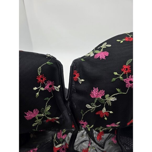 Cacique Bra Womens Size 40G Black Lightly Lined Multi-Way Strapless Underwire - Picture 2 of 14